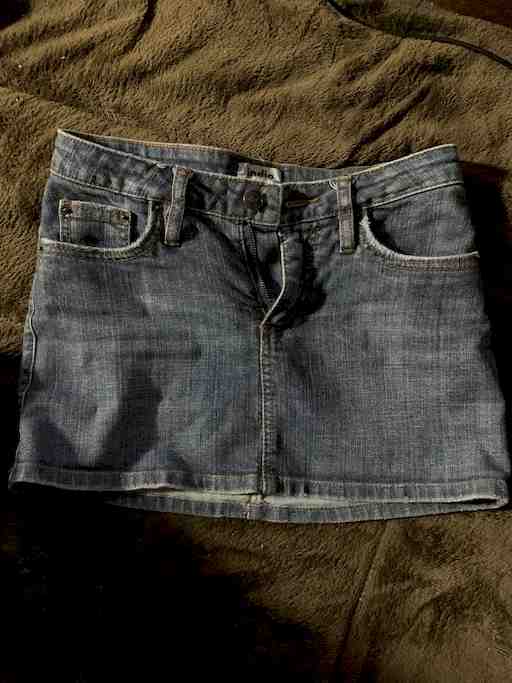 デニムのマイクロミニ