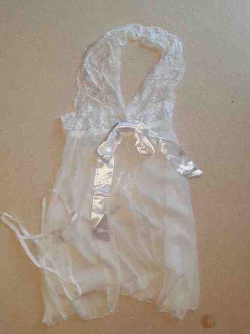 前開き、すけすけベビードール♪