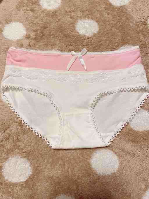 白色♡パンツ（ピンクリボン）