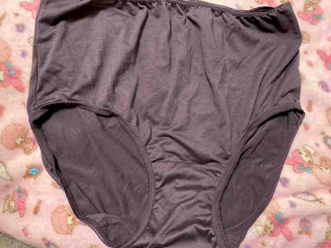 紫っぽい大きいパンティ