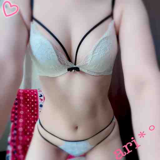 白×黒ひもブラ♡お尻まるみえセット